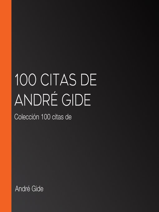 Title details for 100 citas de André Gide by André Gide - Available